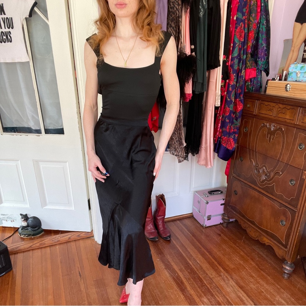 NWT Topshop Satin Trumpet Skirt